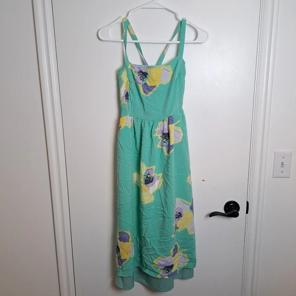 Corey Lynn Calter Anthropologie Blue Balletcore Adjustable Strap Midi Dress Sz S - Picture 2 of 7